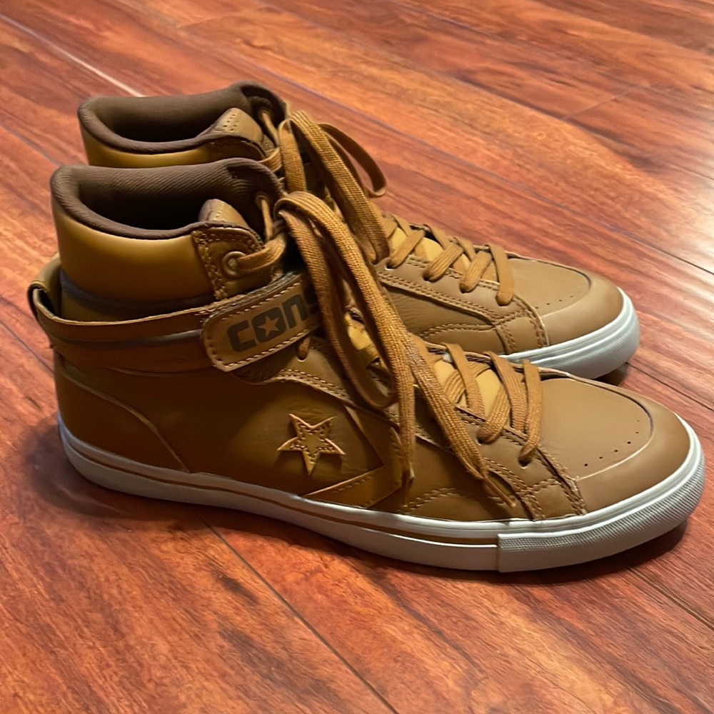 Converse CONS Men's Mustard Color Leather High tops